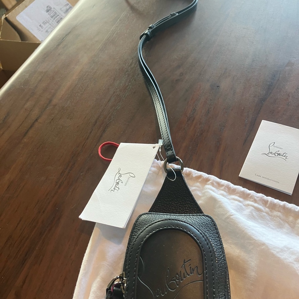 Christian Louboutin Black Leather Mini Backpack NWT - Picture 8 of 12
